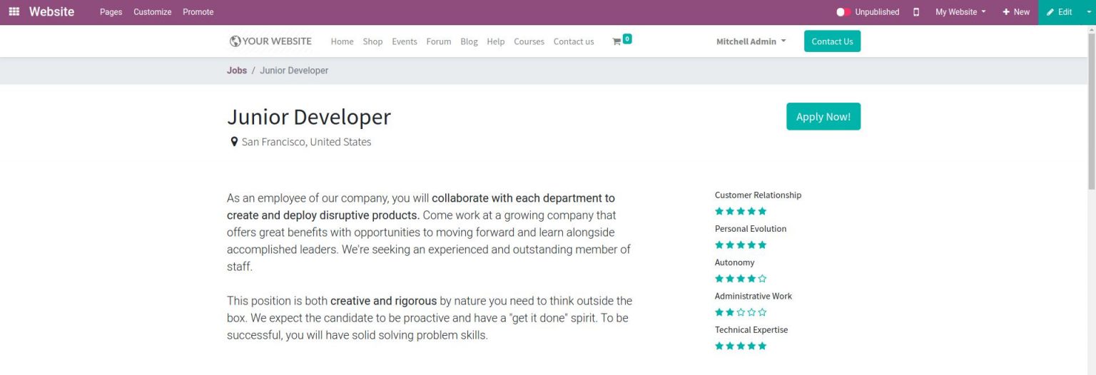 Managing Recruitments With Odoo