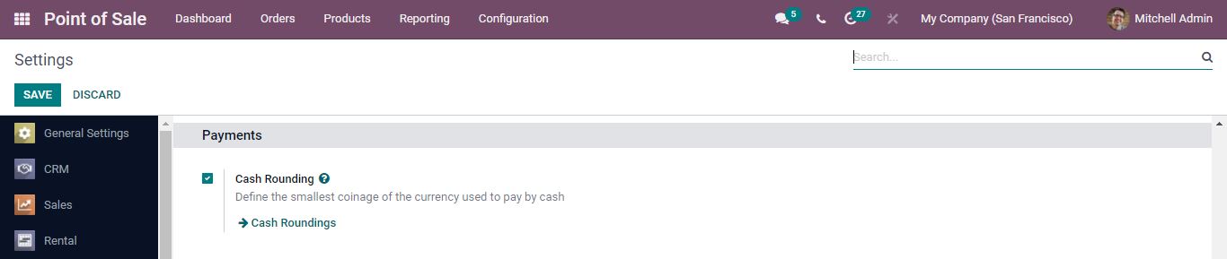 Cash Rounding in Odoo Point of Sale