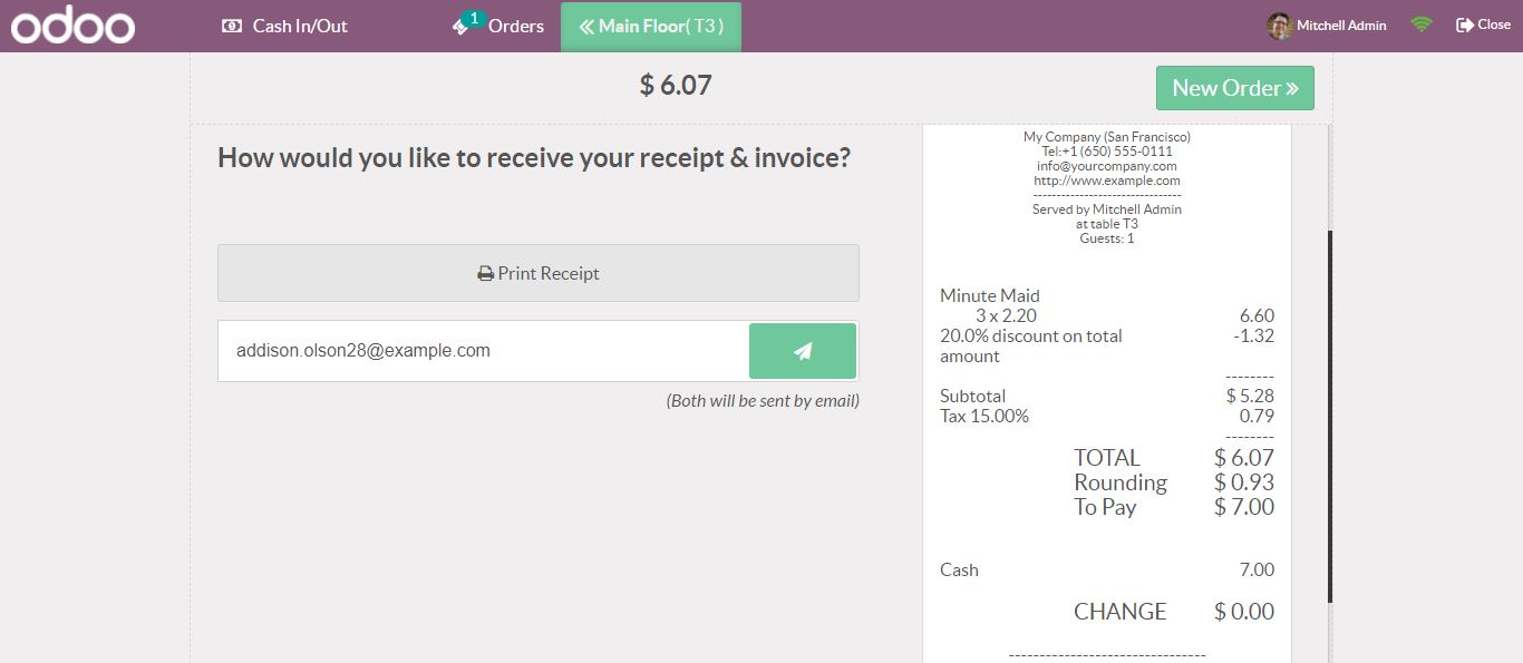 Cash Rounding in Odoo Point of Sale