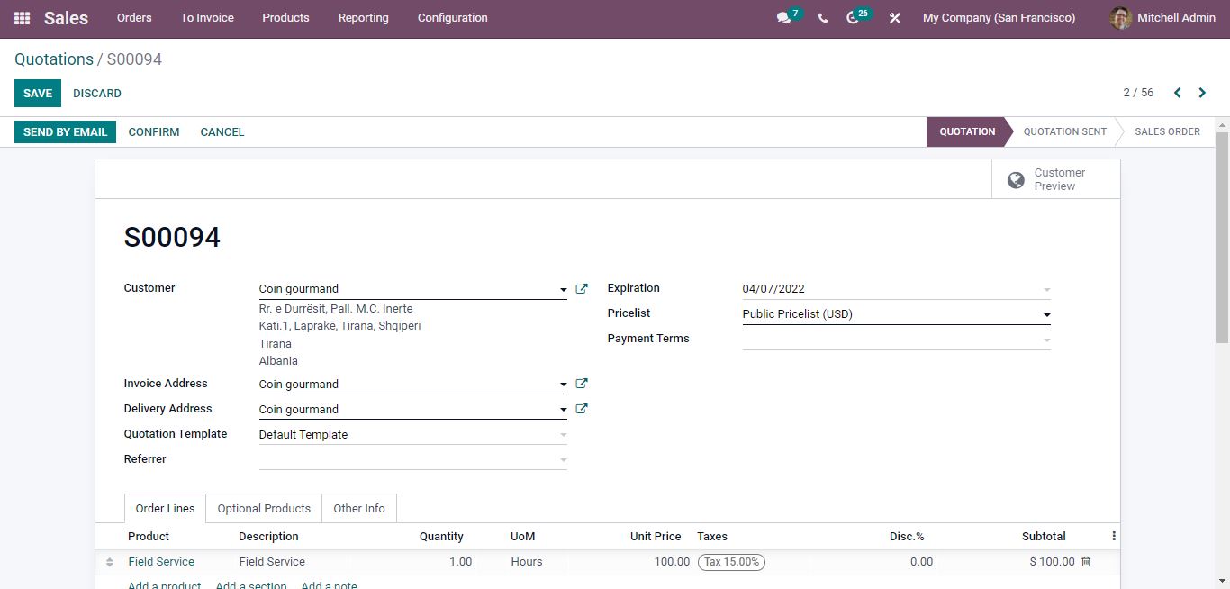 Time and Material Invoicing in Field Service