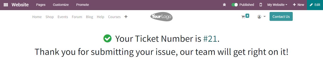 Managing Support Tickets in Odoo15