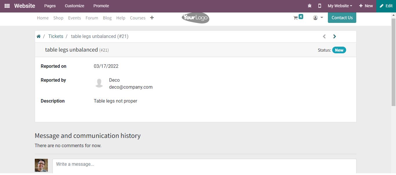 Helpdesk for Managing Support Tickets in Odoo15