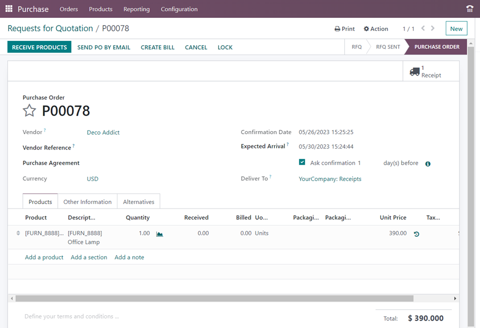 Time Management System in Odoo