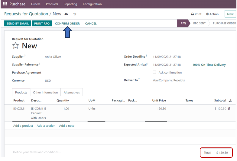 Purchase Orders in Odoo 16