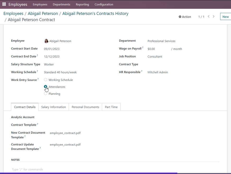Attendance in Odoo 16