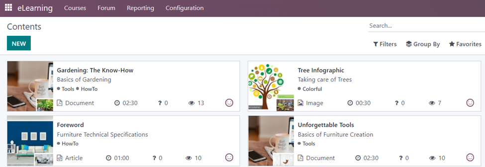 E-Learning Module in Odoo 16