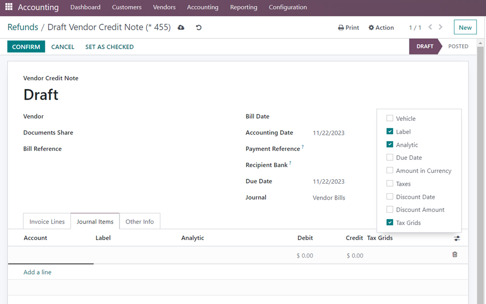 Refunds in Odoo 16