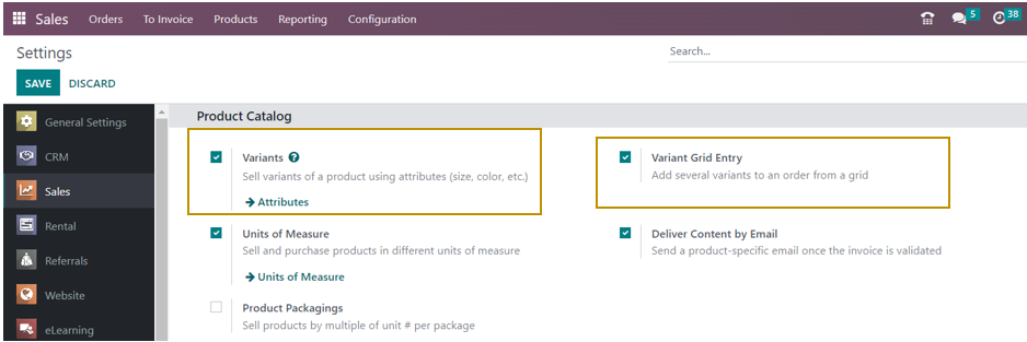 Sales in Odoo 16