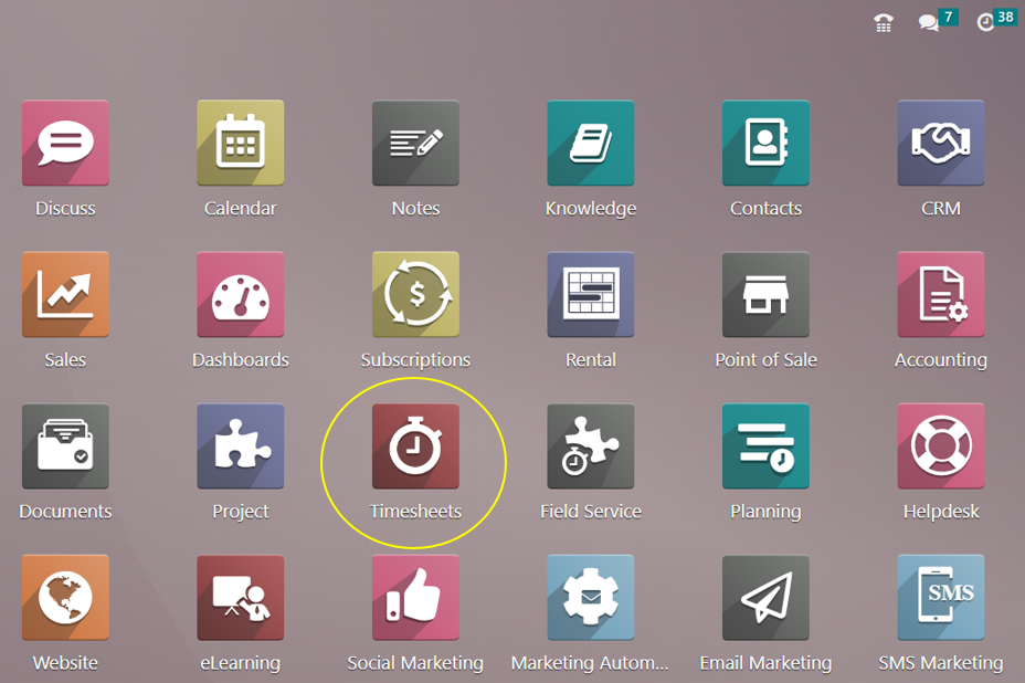 Timesheets in Odoo 16