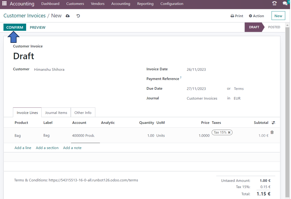 Odoo 16 Accounting Application