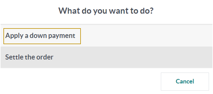Down payments in Odoo 16