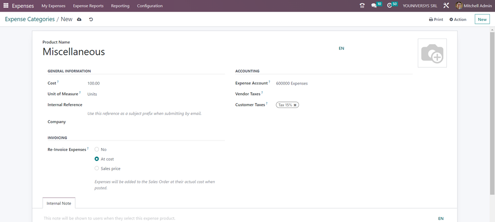 Employee Expenses in Odoo 16
