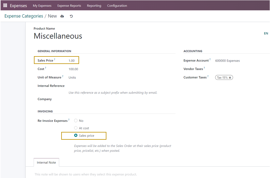 Employee Expenses in Odoo 16