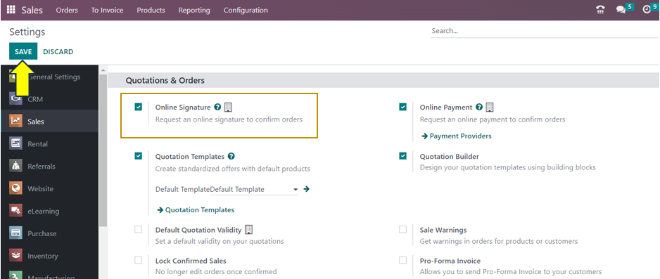Odoo 16 Sales