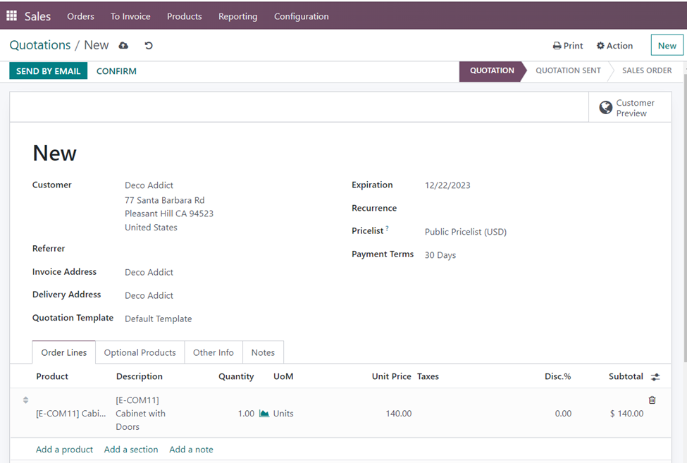 Odoo 16 Sales