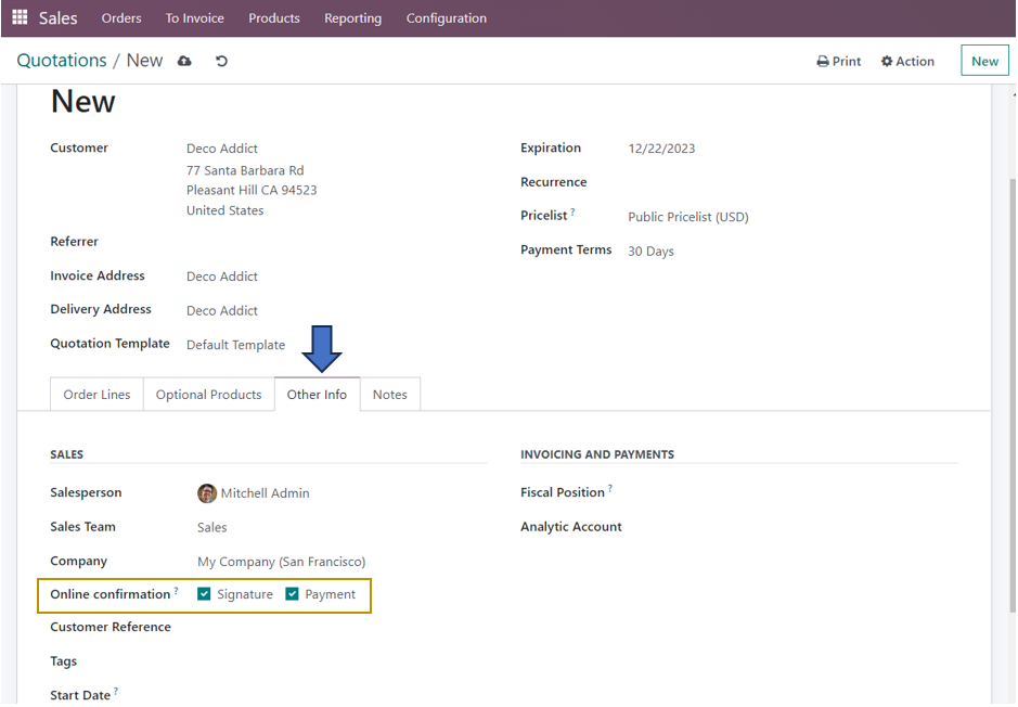 Odoo 16 Sales