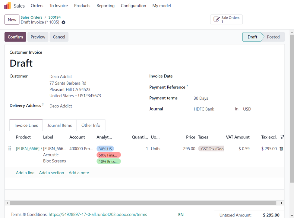 Invoicing Policies in Odoo 17