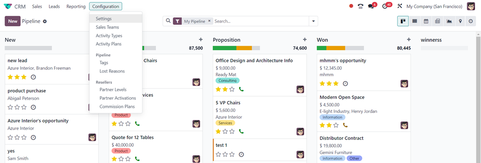Recurring plans Odoo 17