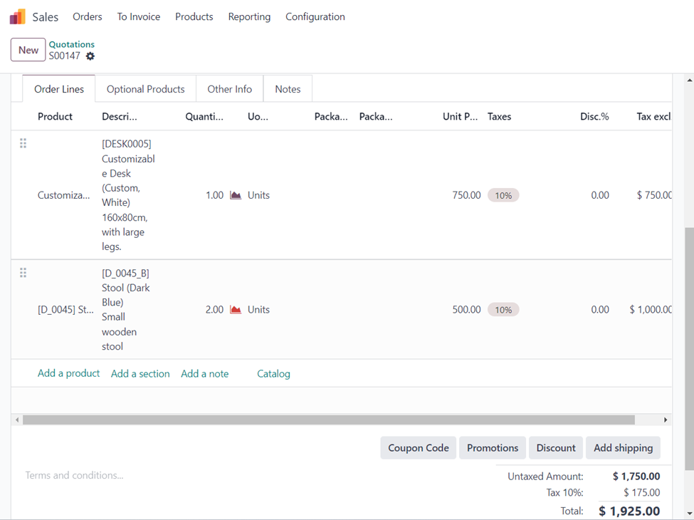 Product Catalog in Odoo 17