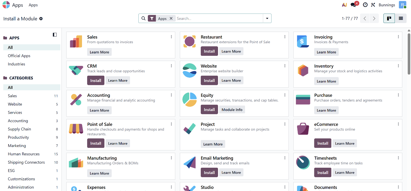 Odoo modular apps- why Odoo is better than Traditional ERP