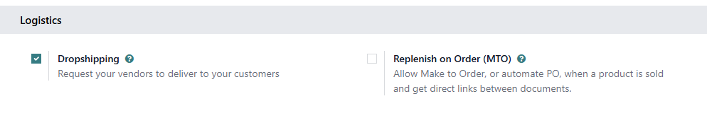 Enabling Dropshipping Odoo 19