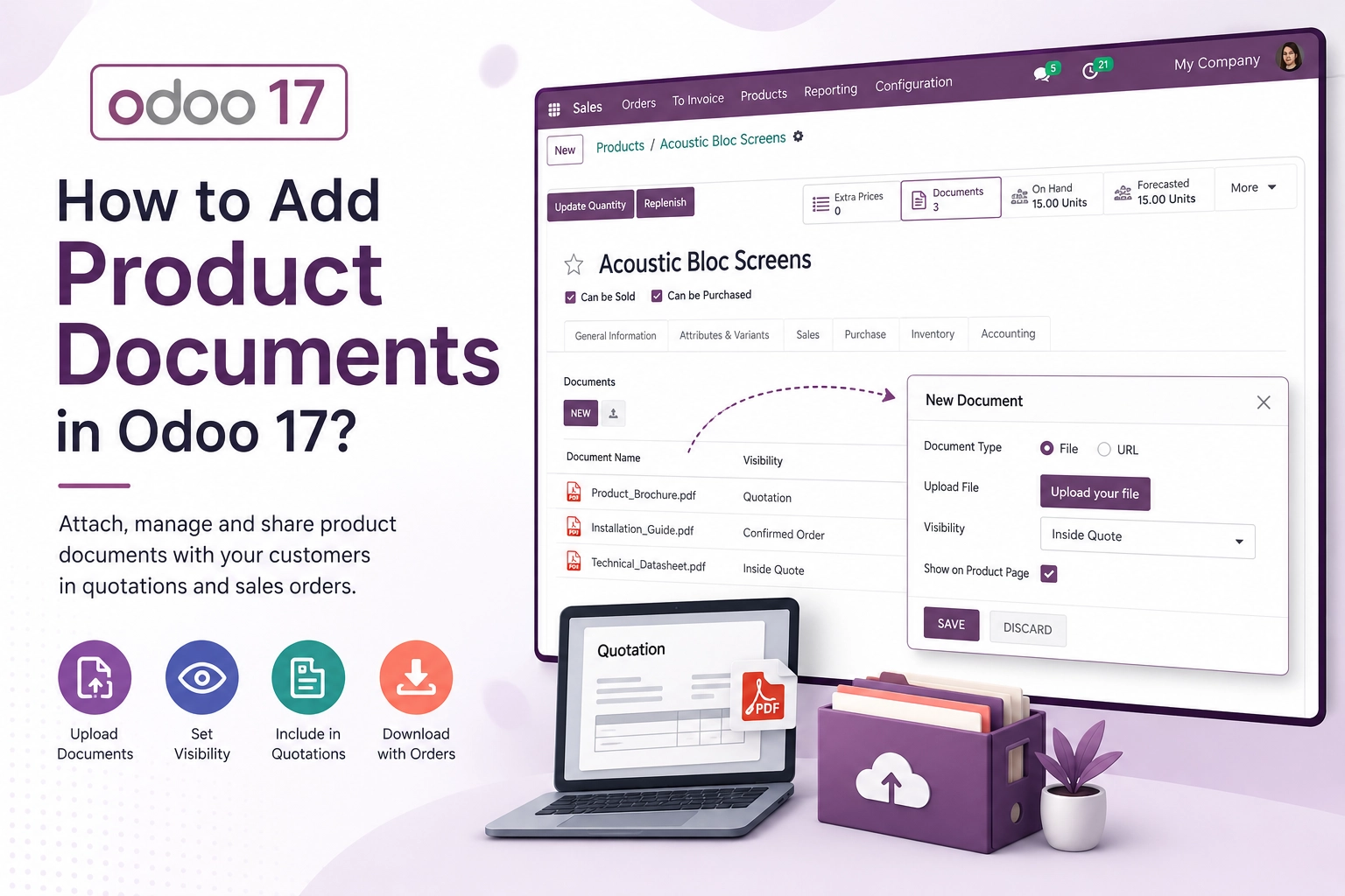 How to Add Product Documents in Odoo 17
