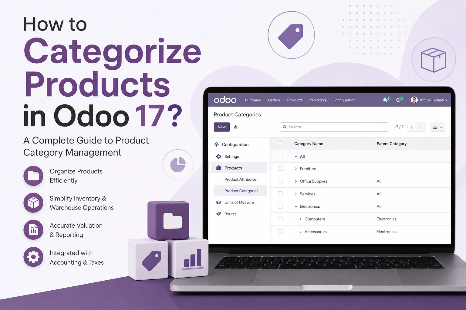 How to Categorize Products in Odoo 17