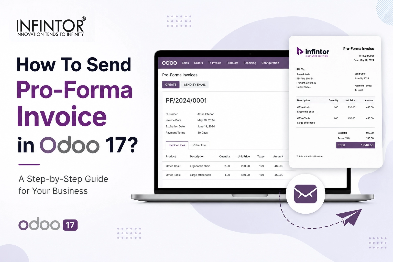 How to Send Pro-Forma Invoice in Odoo 17 using the Odoo Sales Module