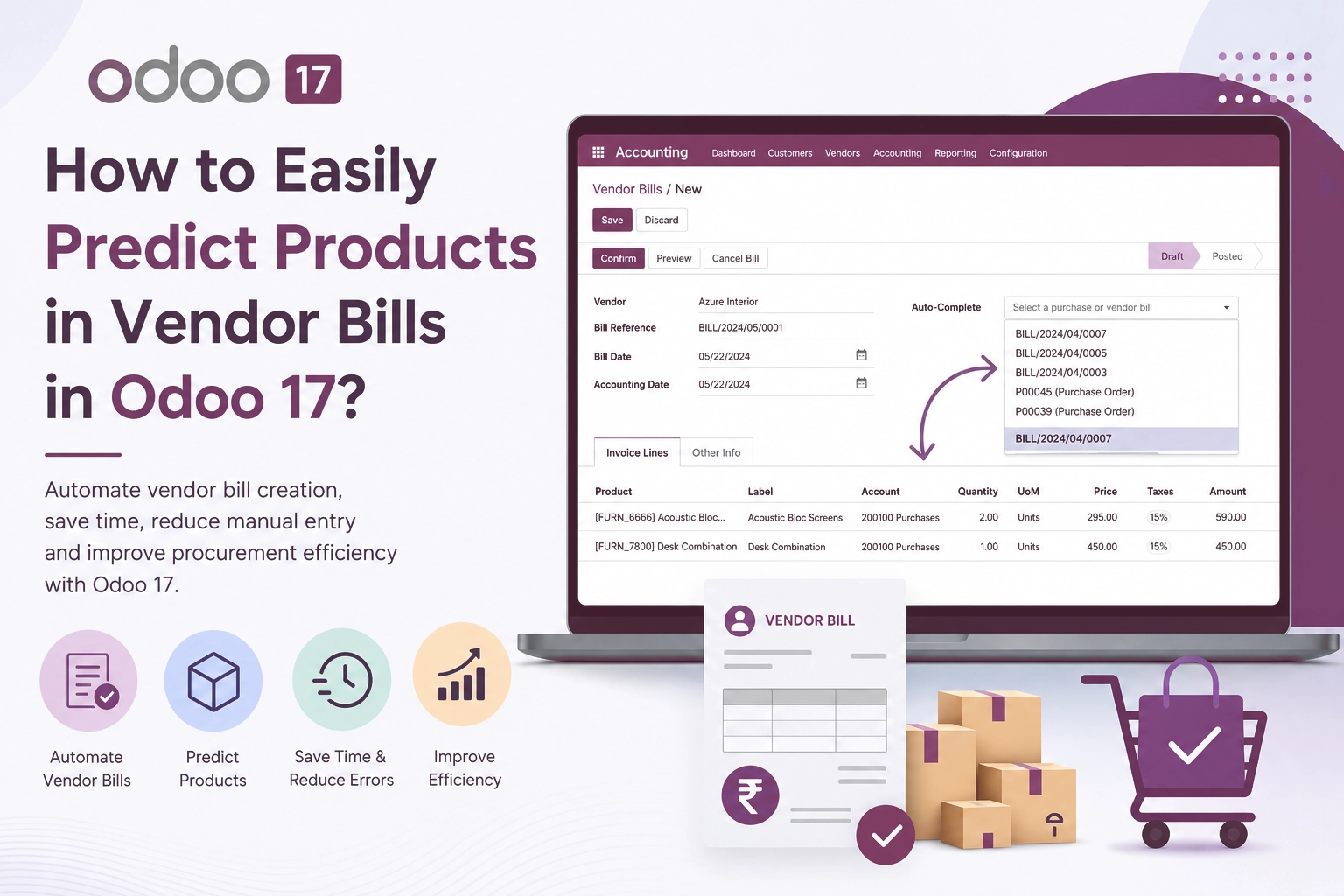 Predict Vendor Bill Product in Odoo 17