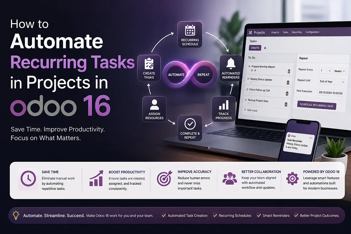 How to Automate Recurring Tasks in Projects in Odoo 16