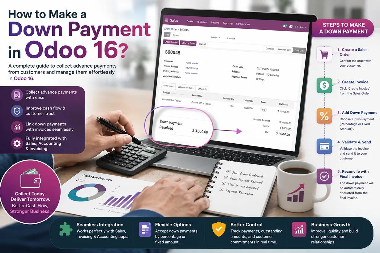 How to Make a Down Payment in Odoo 16